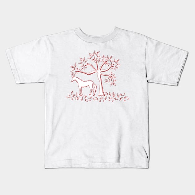 Autumn Leaves Kids T-Shirt by Thatssounicorny